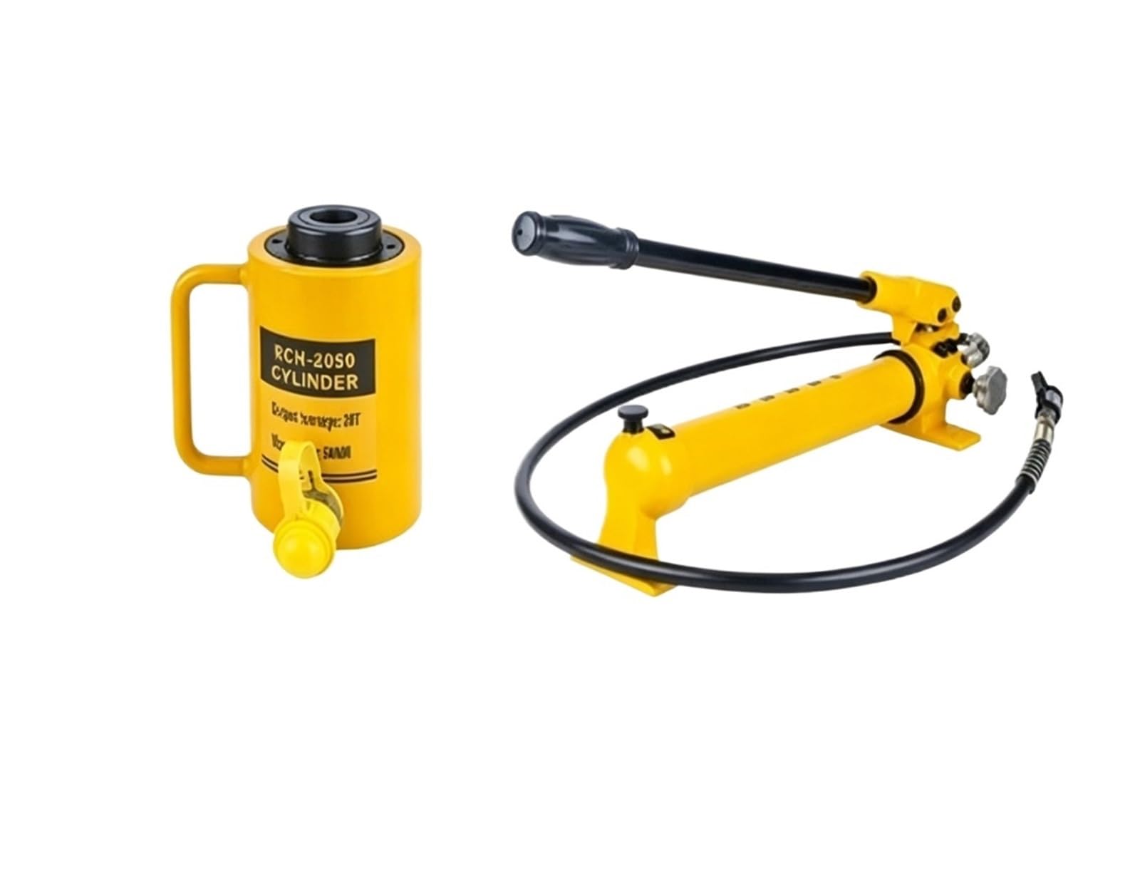 DUOCAI Hydraulic Ram Jack Multi-Section Stroke Hydraulic cylinder, electric split type RCH-20T30T60T100 ton hollow jack(2050CP)