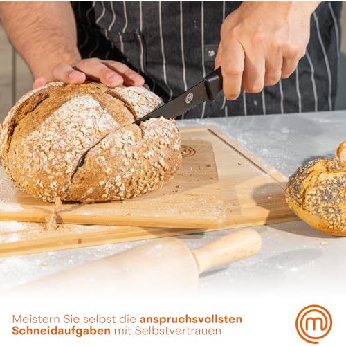 MasterChef Messerblock mit Messer, Messerset mit Block, 6-teilig, Schwarz – Ansicht 6
