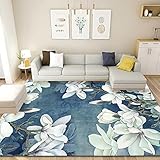 BAPRRJY Vintage Print Wohnzimmer Couchtisch Sofa Teppich Boden Innenbereich Teppiche Waschbar rutschfeste Teppiche Pads Weich,3,80 * 160cm