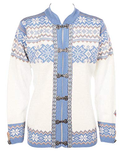 Norlender Norwegian 100% Wool Voss Cardigan Sweater w/Free 100% Wool Ski Cap