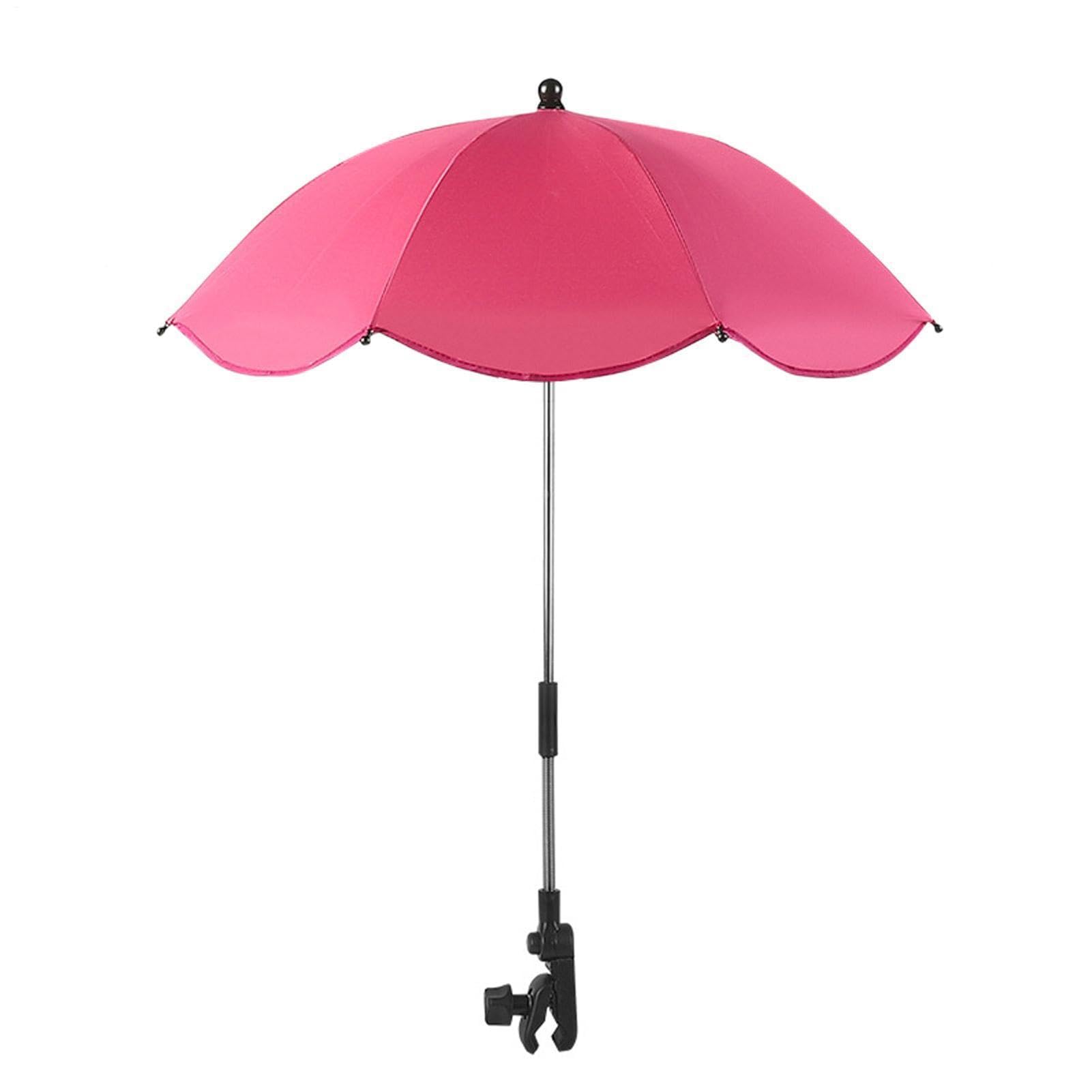 Universal Chair Umbrella - Portable Stroller Parasol | Flexible Sun Shade with Adjustable Clamp, UV Protection Shield for Kids, Waterproof Canopy for Outdoor Beach, Pram Accessories