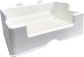 ＫＬＫＣＭＳ Caixa de areia de coelho, caixa de vaso sanitário de canto, bandeja para xixi, banheiro para animais de estimação para coelho, cobaia