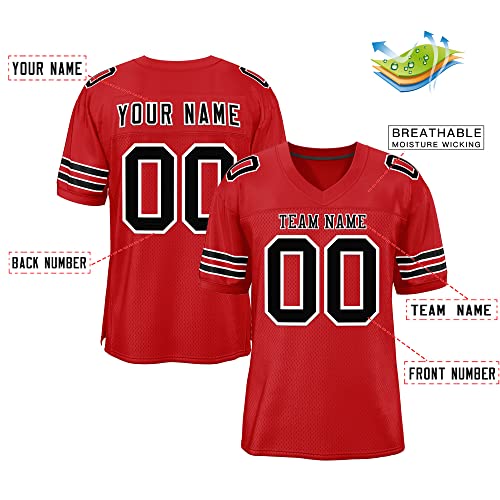 Custom Stitched Football Jersey with Name & Number for Men/Women/Youth
