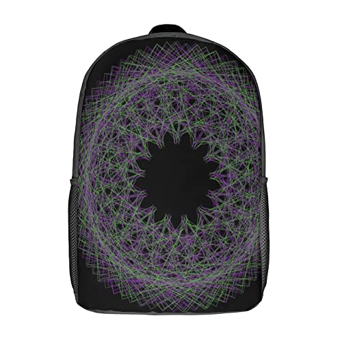 Sac à dos pour enfants 17 pouces imprimé en 3D style géométrique durable