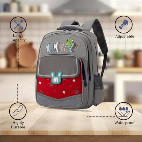 Image of Tinytot 22 Litre 17-Inch Waterproof Large School Bag for Boys & Girls, Kids School Bag, School Backpack for Girls and Boys, for Kids, Ideal for Children