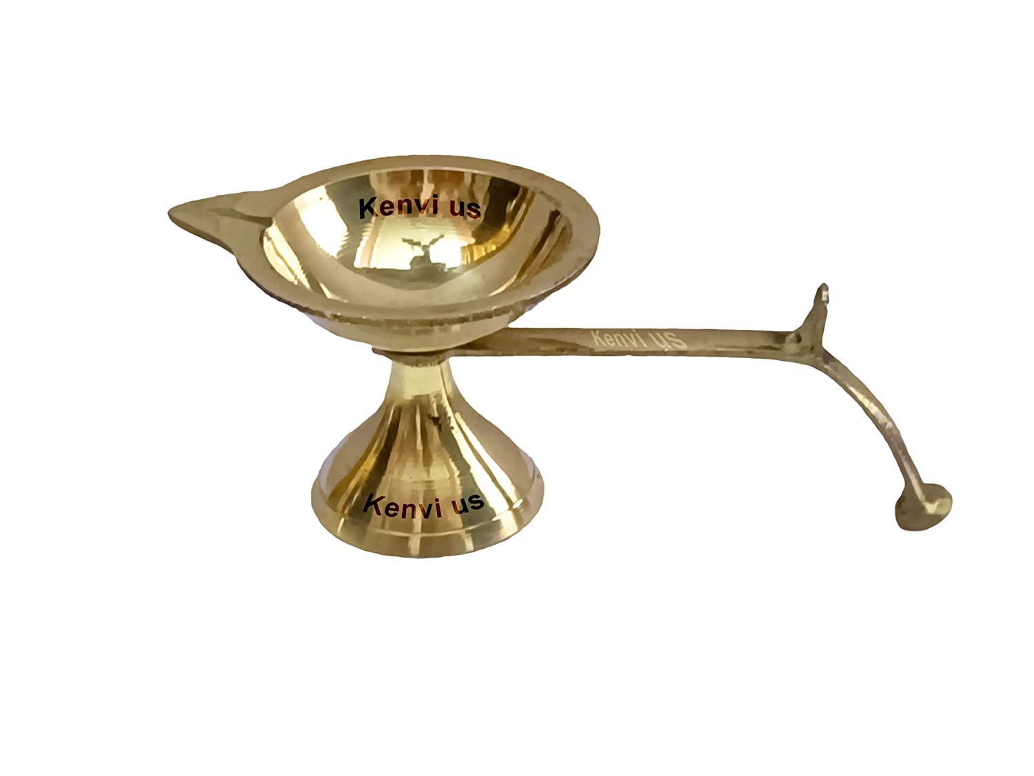 Aervinten Brass Single Traditional Ganga Aarti Diya Arti Diya Oil Lamp Puja Deepak with Handle for Pooja 6 inch Length Traditional Aarti Diya || WQ25 (B0BDVBDK3X) Amazon Price History, Amazon Price Tracker