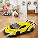 LAFALA Remote Control Car RC Cars Racing Car 1:18 Licensed Toy RC Car Compatible with Lamborghini Model Vehicle for Boys 6,7,8 Years Old, Yellow