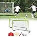 RNXRZANK Children's Soccer with Ball for, Green 2Pcs Net
