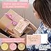 620Pcs Thank You Business Cards Stickers Set Gold Foil Include 100 Thank You Business Card 500 Thank You for Supporting My Small Business Stickers 20 Resealable Packaging Bags Suitable Owners (Pink)
