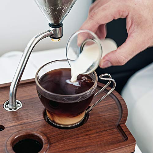 Coffee Alarm Clock Coffee Maker- Black Walnut
