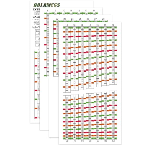 Aolamegs Extended Range Archery Sight Tape Sight from 20 to 120 Yards Bow Sight Tape with Calibration Scale Long Range Calibration Tapes Adjustment Tool