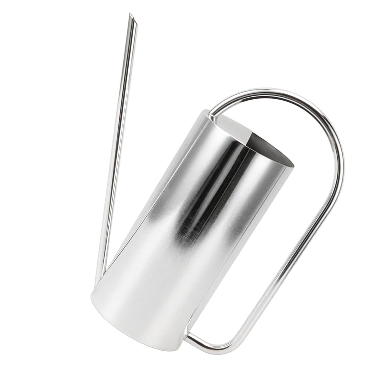 ZJchao Regadera de Acero Inoxidable 1500ml, diseño de Pico Largo | Material resistente, uso interior y exterior, herramienta de jardinería práctica, diseño elegante, fácil control del flujo d