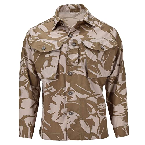 British Army Jacket Combat Tropical Desert Camouflage Shirts Men DPM Camo lightweight military surplus issue