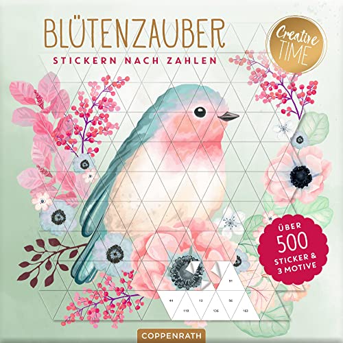 Coppenrath Creative Time Stickern nach Zahlen Blütenzauber