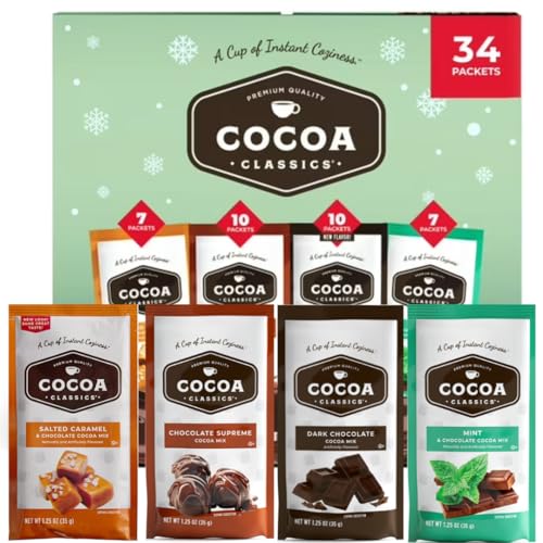 Premium Instant Hot Cocoa Variety Pack, 34 Count