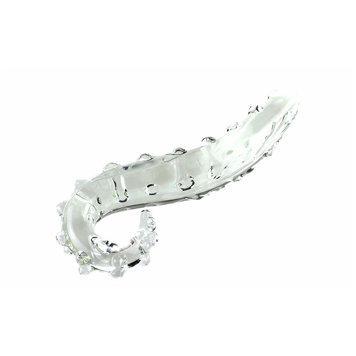 B+c,FUJIEYU Matériel de cristal de verre borosilicon de 17CM long avec le matériel lisse manuel de massage de courbure de bosse