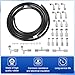 RALBDX 25PCS A/C Air Conditioning Hose & Fitting Kit: 6.5ft #6#8#10 AC Hoses And #6#8#10 AC Fittings