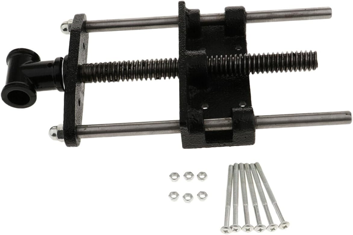 VALICLUD Woodworking Table Clamp 7-inch Connecting Rod Guide Rod Heavy-duty Wood Table Plier for DIY Woodworking Projects