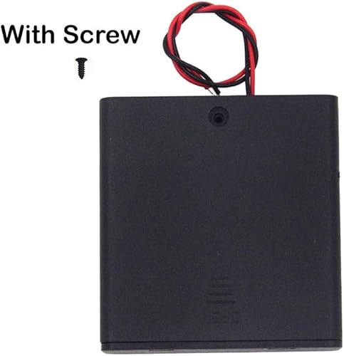 Miniatura 9 de (Paquete de 4) Soporte de batería AA con interruptor y tapa 1 soporte de batería AA individual con tapa, 1 soporte de batería AA con interruptor, 1