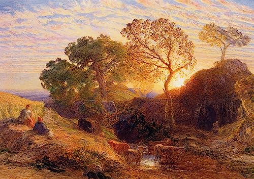 Coucher de soleil affiche toile pour habiller un grand mur vide efficacement
