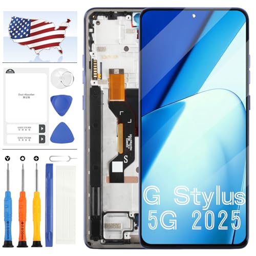 Écran Moto G Stylus 5G 2025 noir tactile pour résoudre vitre cassée