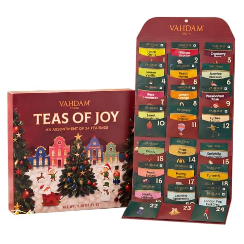 Image of VAHDAM Teas of Joy - Tea Advent Calendar 2026 | 24 Unique TeaBags for Xmas