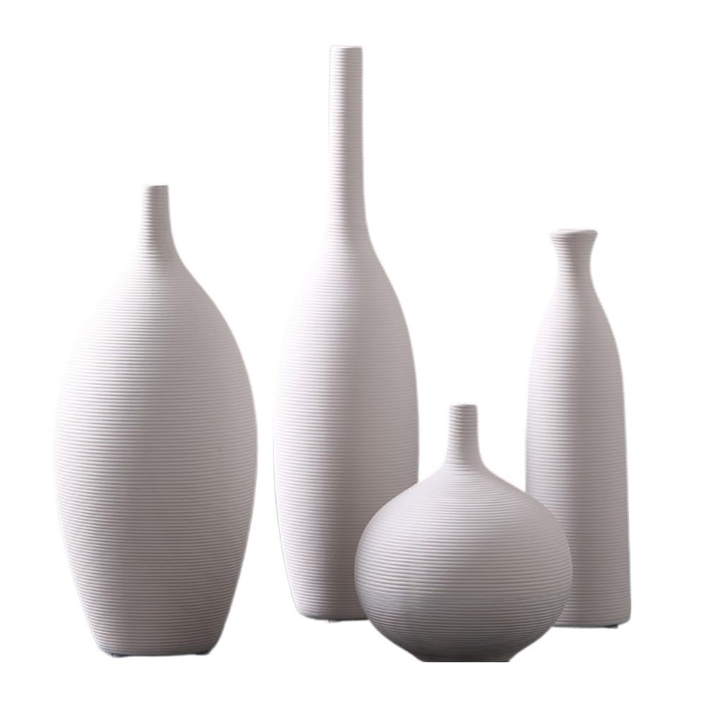 Vase à fleurs vintage en céramique pour salon chaleureux