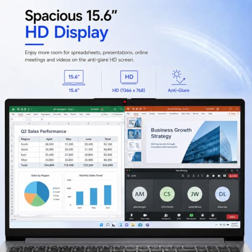 Image of Lenovo Ideapad 1 15.6 inch Laptop | AMD Athlon Processor | 4GB DDR5 RAM | 512GB PCIe SSD | Wi-Fi 6 | Dolby Audio | Full-Size Keyboard | Win 11 | HDMI | Privacy Webcam | Ultraslim Laptop for Work & Study