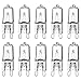 OSDUE G9 Halogen Leuchtmittel, 10 Stück Kapsel Lampe Dimmbar 28W 230V Warmweiße Lampen 2800K für Backofen Mikrowellen Herd Deckenleuchten