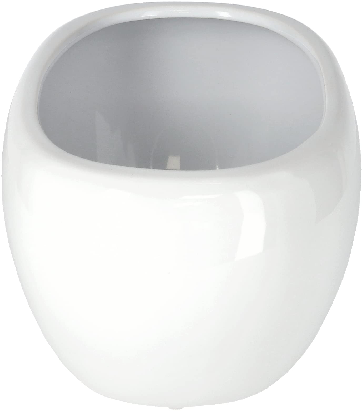 KOTARBAU® Pot de Fleurs en céramique pour Fleurs et Plantes Blanc