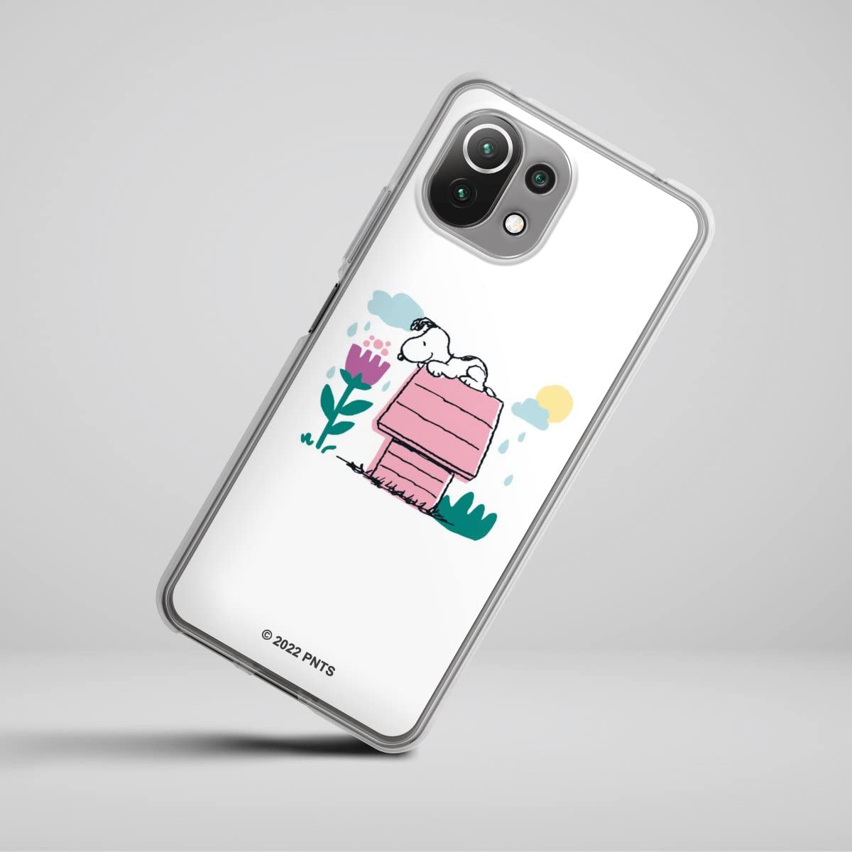 Custodia di silicone compatibile con Xiaomi Mi 11 Lite Custodia trasparente Cover per smartphone trasparente Snoopy Prodotto ufficiale su licenza Peanuts
