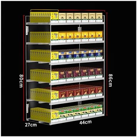 Store Display Rack Wall Mounted Storage Rack Supermarket Convenience Store Automatic Cigarette Rack Space Saving Assembled Display Cabinet,Cigarette Display Case,Wall Mounted Cigarette Displ image 3
