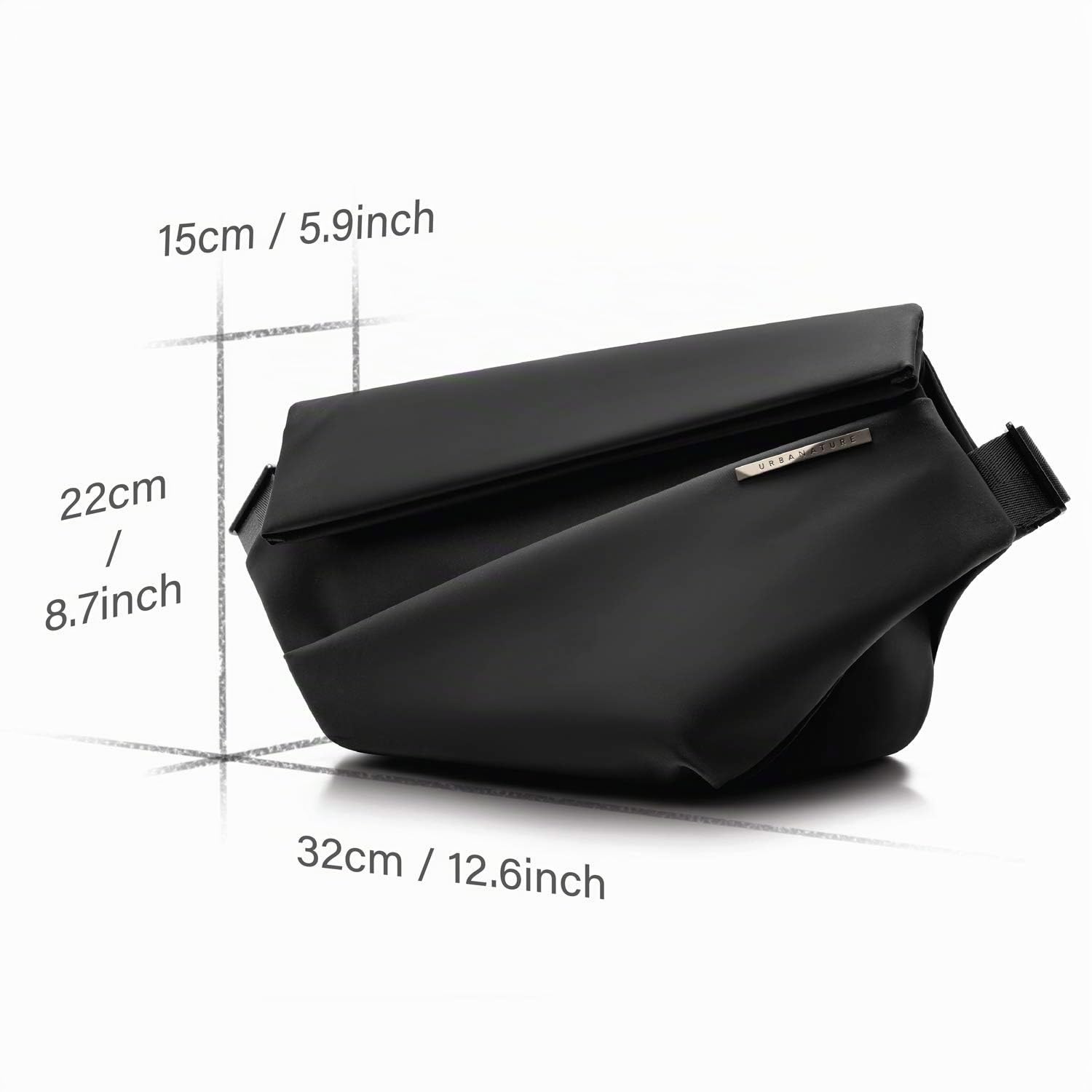 NIID Radiant Urban Sling Bag - Borsa a tracolla per uomo, borsa a tracolla multiuso Borsa a tracolla impermeabile a tracolla per lavoro e viaggio