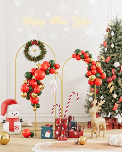 Wedding Arch, Metal Arch Backdrop Stand, Balloon Arch Stand Wedding Frame for Ceremony Decoration (Gold, 6FT, 5FT, 4FT Arch Backdrop) - Image 3