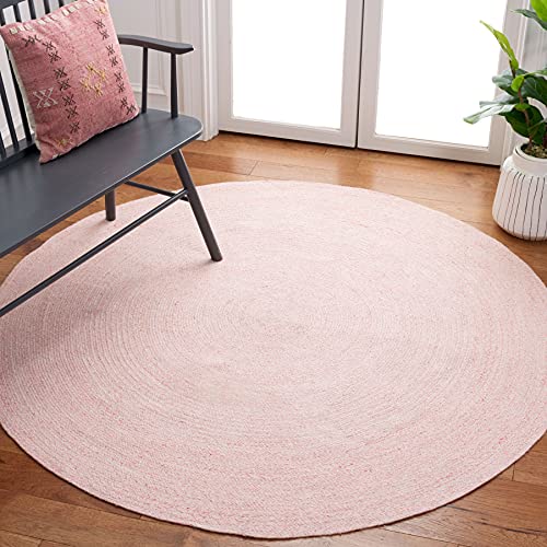 Tapete Redondo SAFAVIEH Cape Cod 4' Rosa