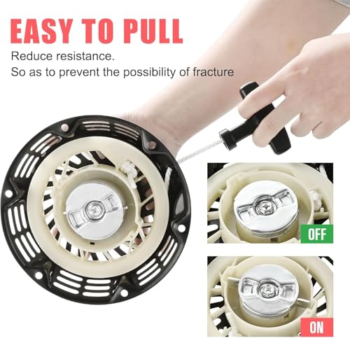 Image of 212 196 224 208 cc Recoil Pull Start Assembly with Pulley Cup for Predator Champion Coleman Honda Westinghouse Firman Ryobi Simpson 5.5 6.5 hp Small Engines etc.GX160 Pull Start with Start Cup