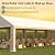 GARTOO 10' x 30' Canopy Party Tent & Carport - Heavy Duty Outdoor Wedding Gazebo with 4 Sand Bags, Event Shelter Canopy for Outdoor Event, Wedding, Birthday Party