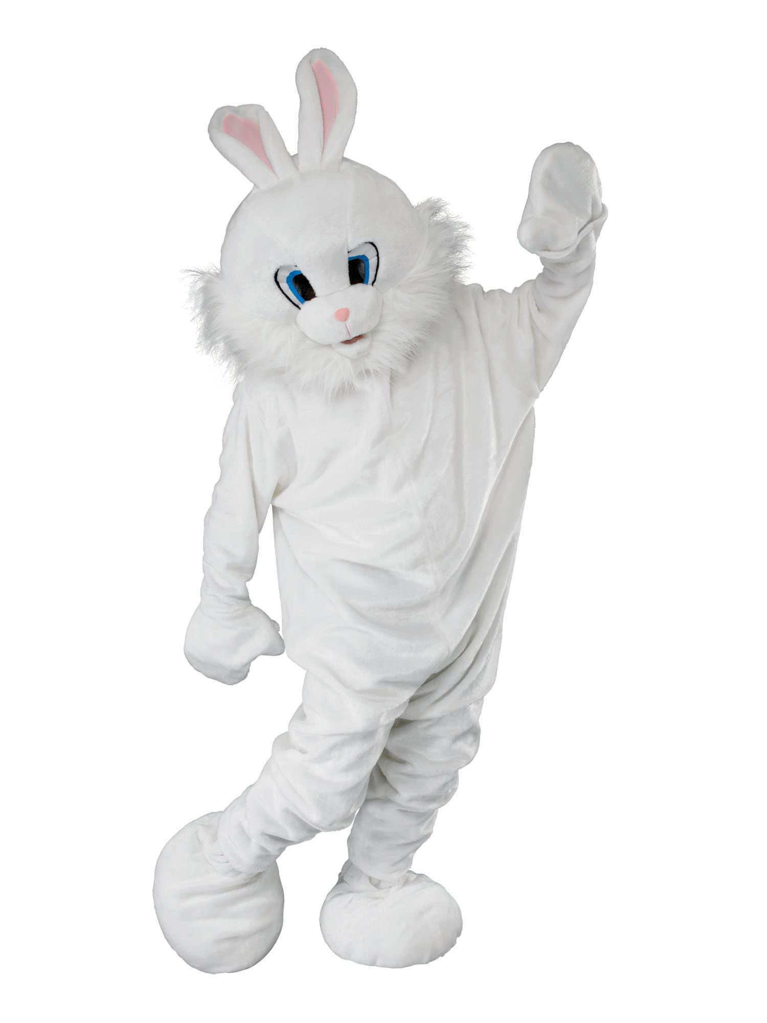 Bristol Novelty AC894 Bunny Mascot Costume Set White Multicolor Medium