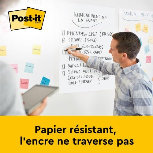 Post-It Super Sticky Recycled Bloc para Rotafolios, Pack Ahorro 2+1 GRATIS