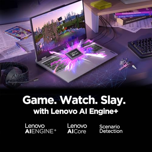 Image of Lenovo LOQ Gaming Laptop, 15.6 inch FHD 144Hz Display, AMD Ryzen 7 250, NVIDIA GeForce RTX 5060, 32GB RAM, 1TB SSD, Wi-Fi 6, Backlit Keyboard, Win 11 Home, Luna Grey, w /Mytrix Accessory Lifetime Office