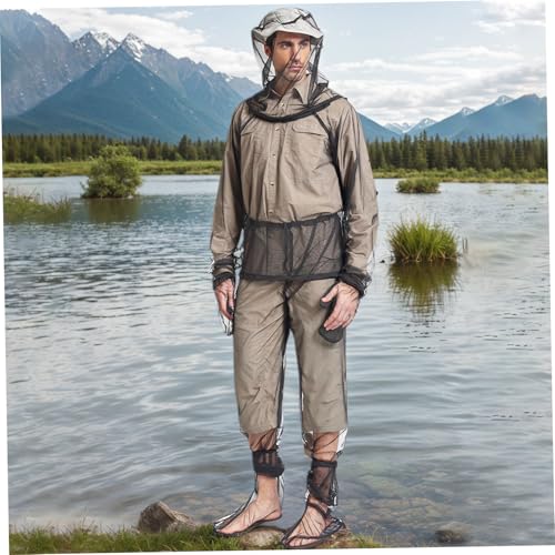 Chaqueta para mosquitos con capucha ajustable y pantalones de malla 3