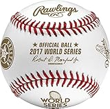 2017 Official Rawlings World Series DUELING Baseball Dodgers vs. Astros - CUBED
