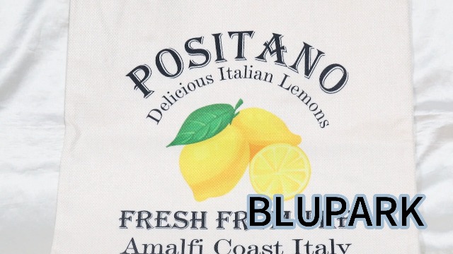 Bolso tote BLUPARK Islas italianas Positano con limones italianos frescos, bolsa de compras para viaje y regalo del sur de Italia miniatura 7