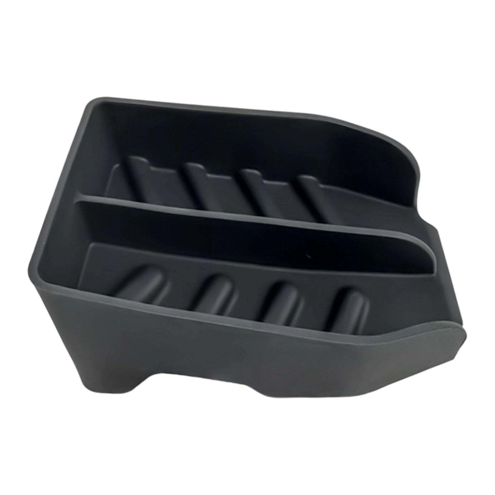 Jiingekk Black Silicone Sponge Holder Replacement Raised Silicone Soap With Drain Spout Cleaning Tool Storage Rack Enduring Cleaning Tool Storage Rack