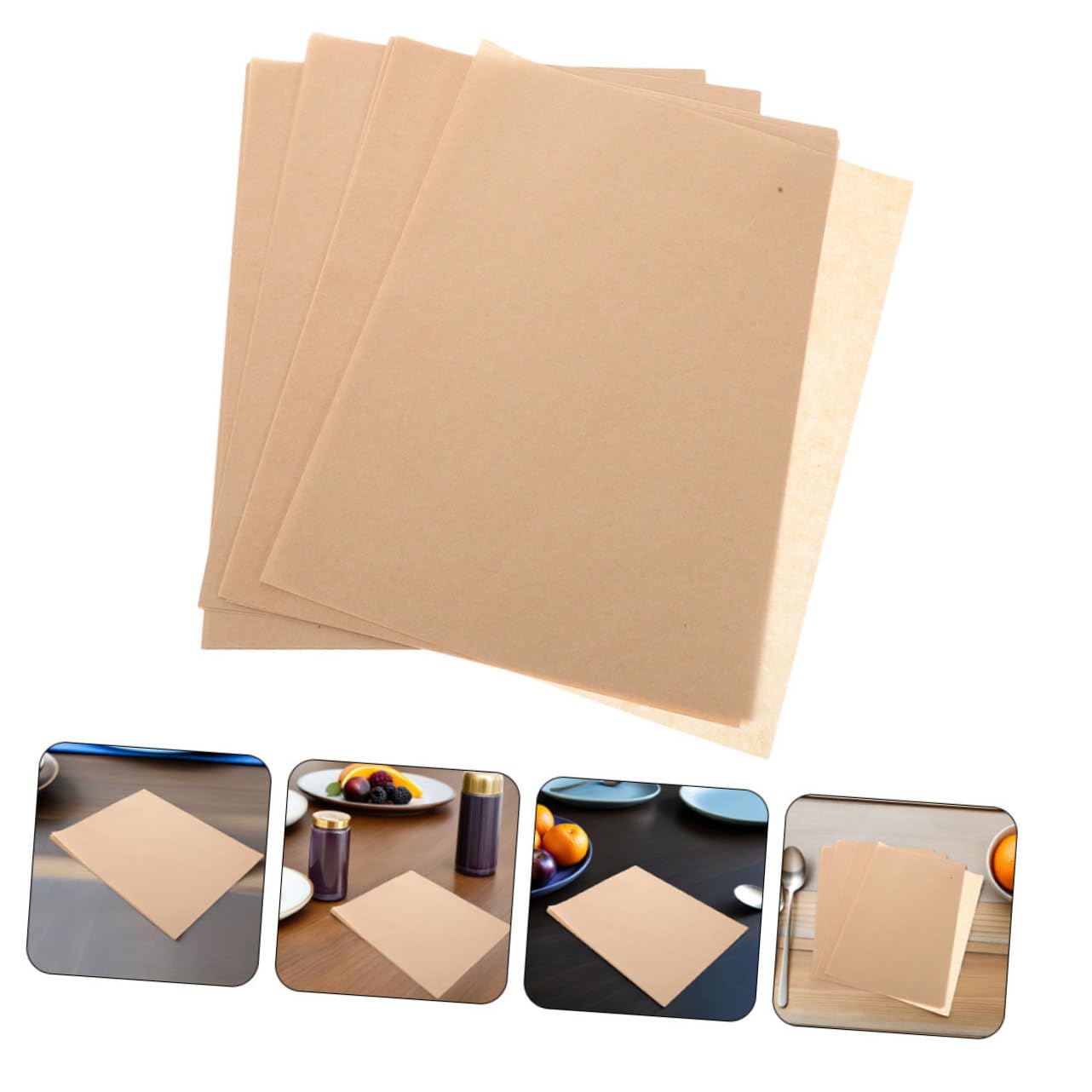Feuilles de Papier Sulfurisé Cuisson 500 Pièces, Papier Anti-graisse