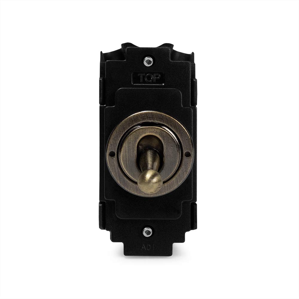 Soho Lighting Black/Light Antique Brass 20Ax Intermediate Lt3-Toggle Switch Module