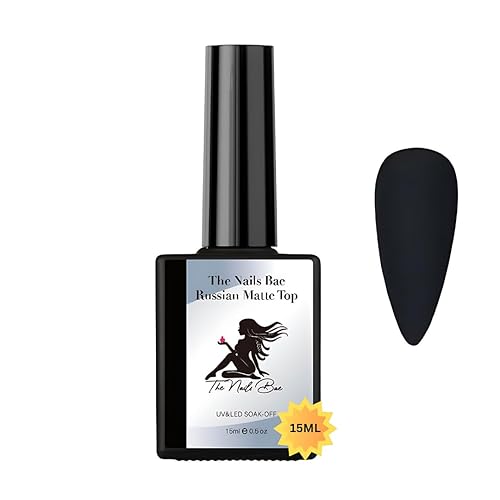Capa superior de gel mate ruso, parte superior de gel mate, no amarilla, no pegajosa, manicura, facilita el diseño y el arte de las uñas, esmalte de