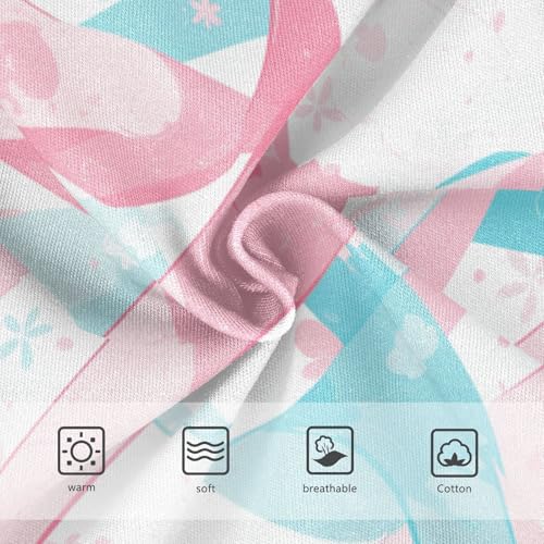 KLL Teal Ribbon Painted Ovarian Little Boys Cotton Briefs Cute Children Undies3