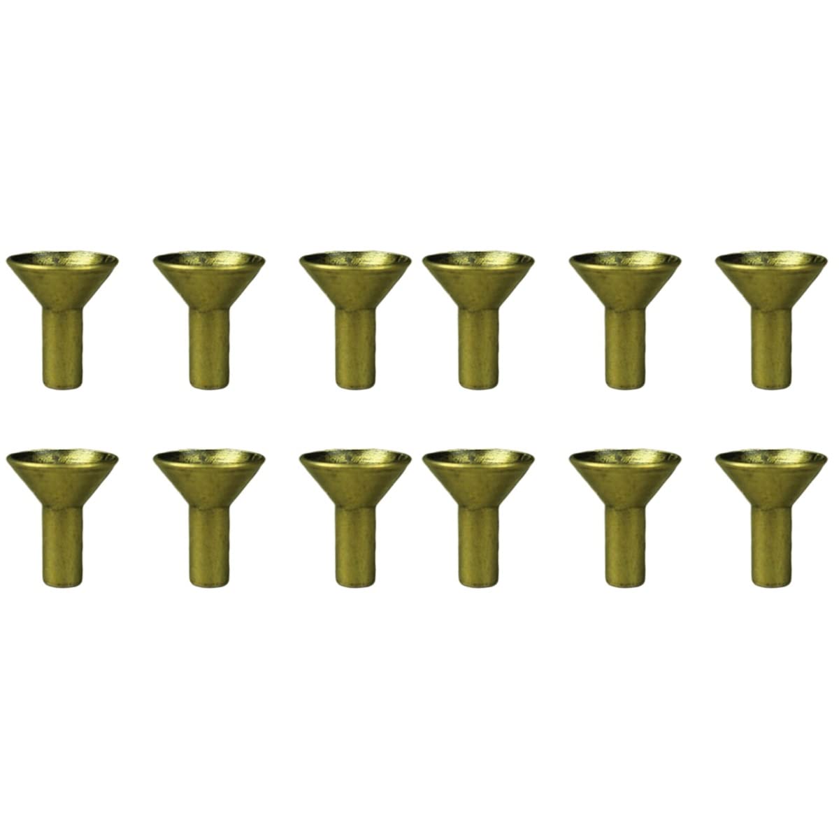 Artibetter 12Pcs Incense Cone Burner Holder Vintage Copper Backflow Incense Holders Decorative for Home Coils Decor Yoga Spa Meditation