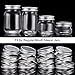 8pcs Pack Regular Mouth Mason Jar Lids for Ball Kerr and More, Made of 304 Stainless Steel, 100% Rust-proof and Leak-proof Storage Caps for Mason Jars